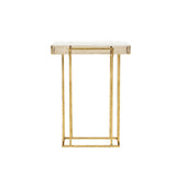 Villa & House Gold Leaf Prism Side Table