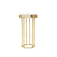 Villa & House Gold Leaf Prism Round Side Table