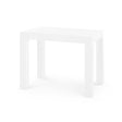 Villa & House Chiffon White Parsons Side Table