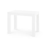 Villa & House Chiffon White Parsons Side Table