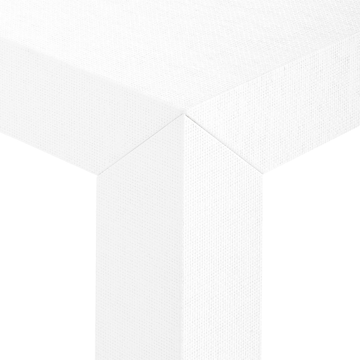 Villa & House Chiffon White Parsons Side Table