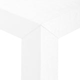Villa & House Chiffon White Parsons Side Table