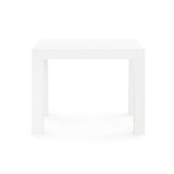 Villa & House Chiffon White Parsons Side Table