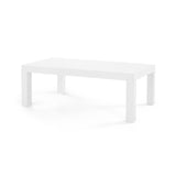 Villa & House Chiffon White Parsons Coffee Table