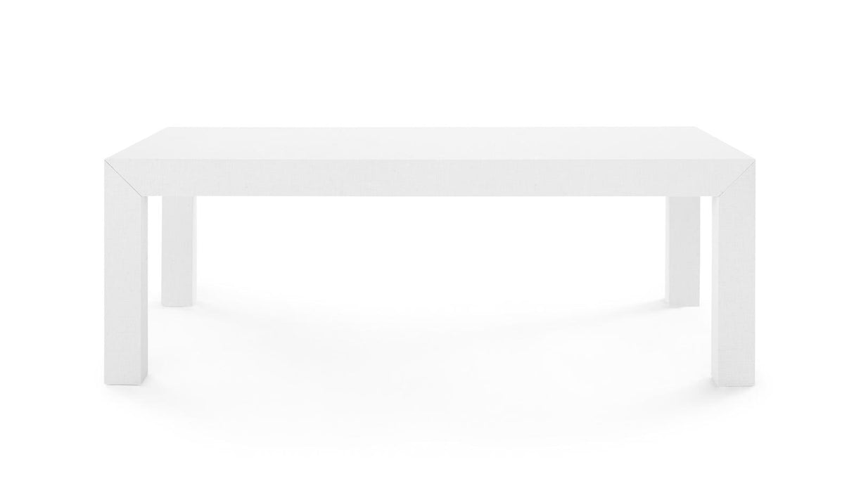 Villa & House Chiffon White Parsons Coffee Table