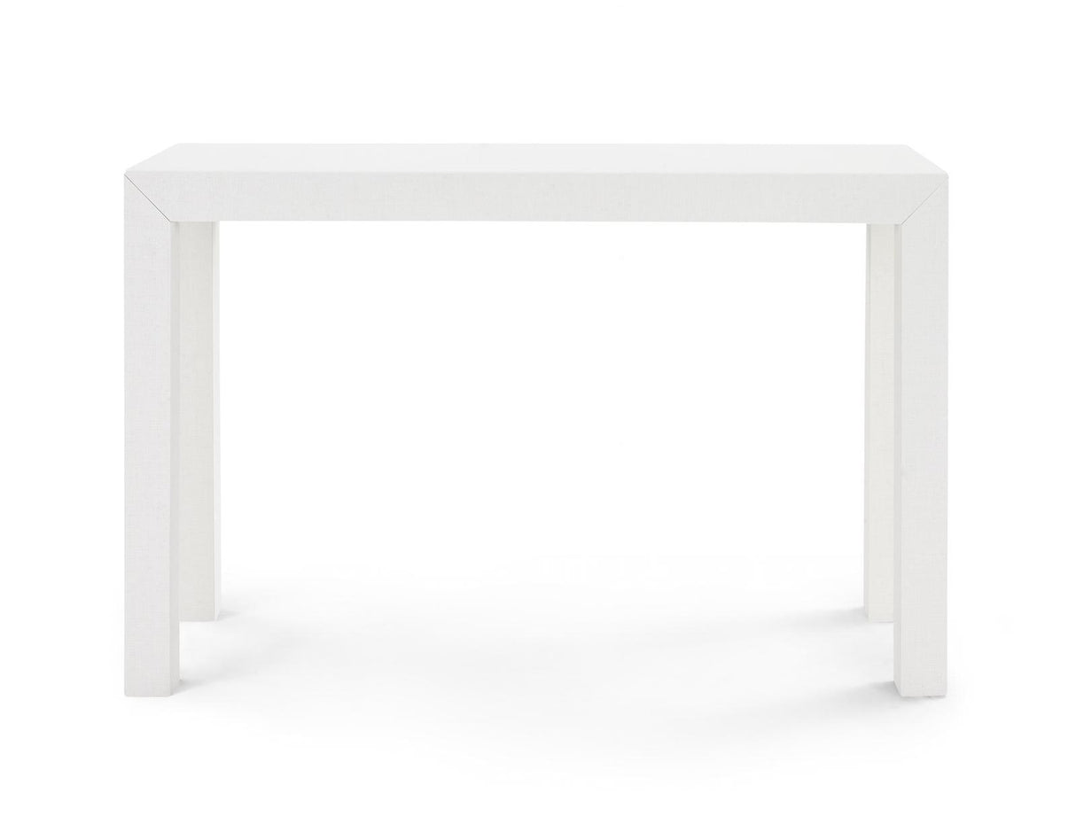 Villa & House Chiffon White Parsons Console Table