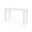 Villa & House Chiffon White Parsons Console Table