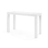 Villa & House Chiffon White Parsons Console Table