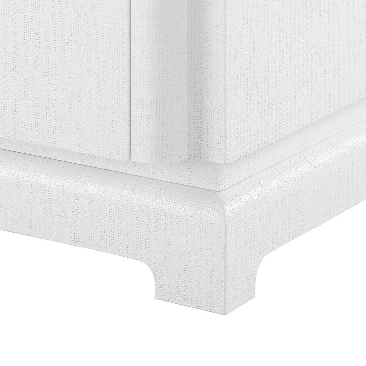 Villa & House Chiffon White Pavel 3-Drawer Side Table