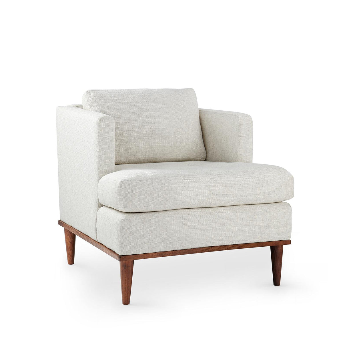 Villa & House Kingston Warm White Rhoe Club Chair,Kingston Warm White,Sable Finish