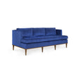 Villa & House Halston Navy Rhoe Sofa,Halston Navy,Almond Finish