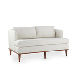 Villa & House Kingston Warm White Rhoe Loveseat,Kingston Warm White,Fruitwood Finish