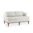 Villa & House Kingston Warm White Rhoe Loveseat,Kingston Warm White,Almond Finish