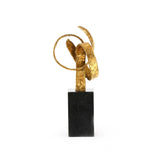 Villa & House Gold Leaf Ribbon Statue