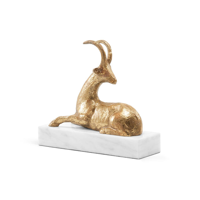 Villa & House Gold Leaf Saiga Statue