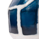 Villa & House Marine Blue & White Sewale Medium Vase