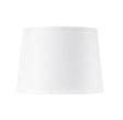 Villa & House White Shade 14-inch White Linen, with Nickel