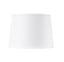 Villa & House White Shade 14-inch White Linen, with Nickel