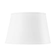 Villa & House White Shade 16-inch White Linen, with Nickel