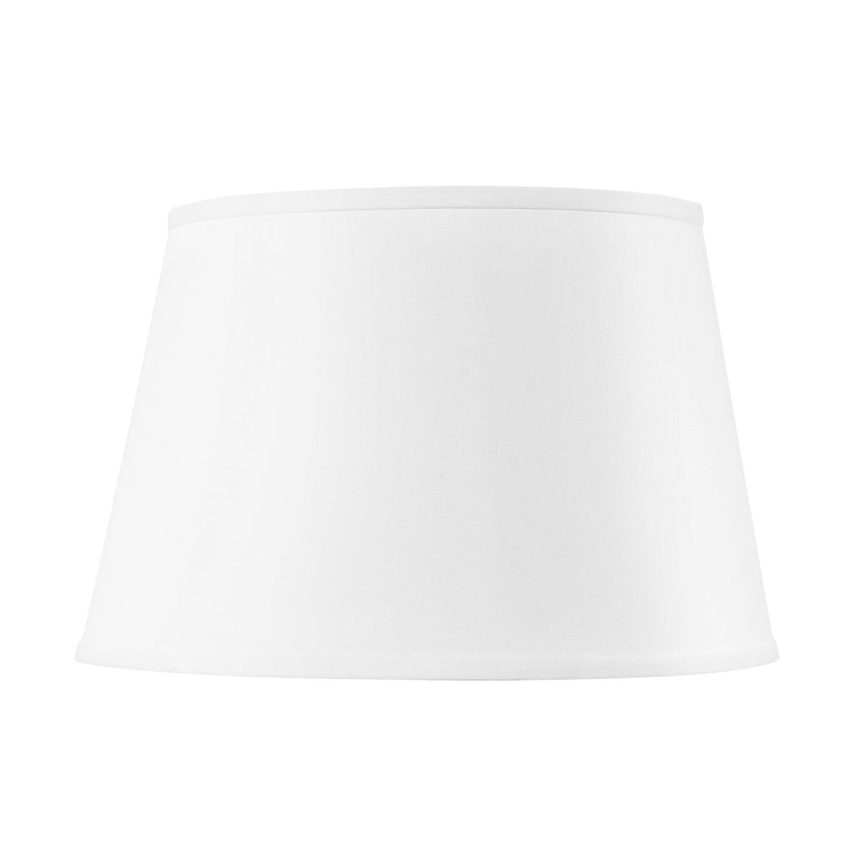 Villa & House White Shade 16-inch White Linen, with Nickel