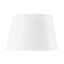 Villa & House White Shade 16-inch White Linen, with Nickel