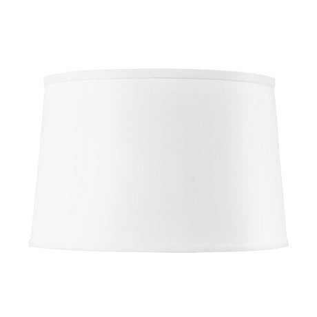 Villa & House White Shade 17-inch White Linen, with Nickel