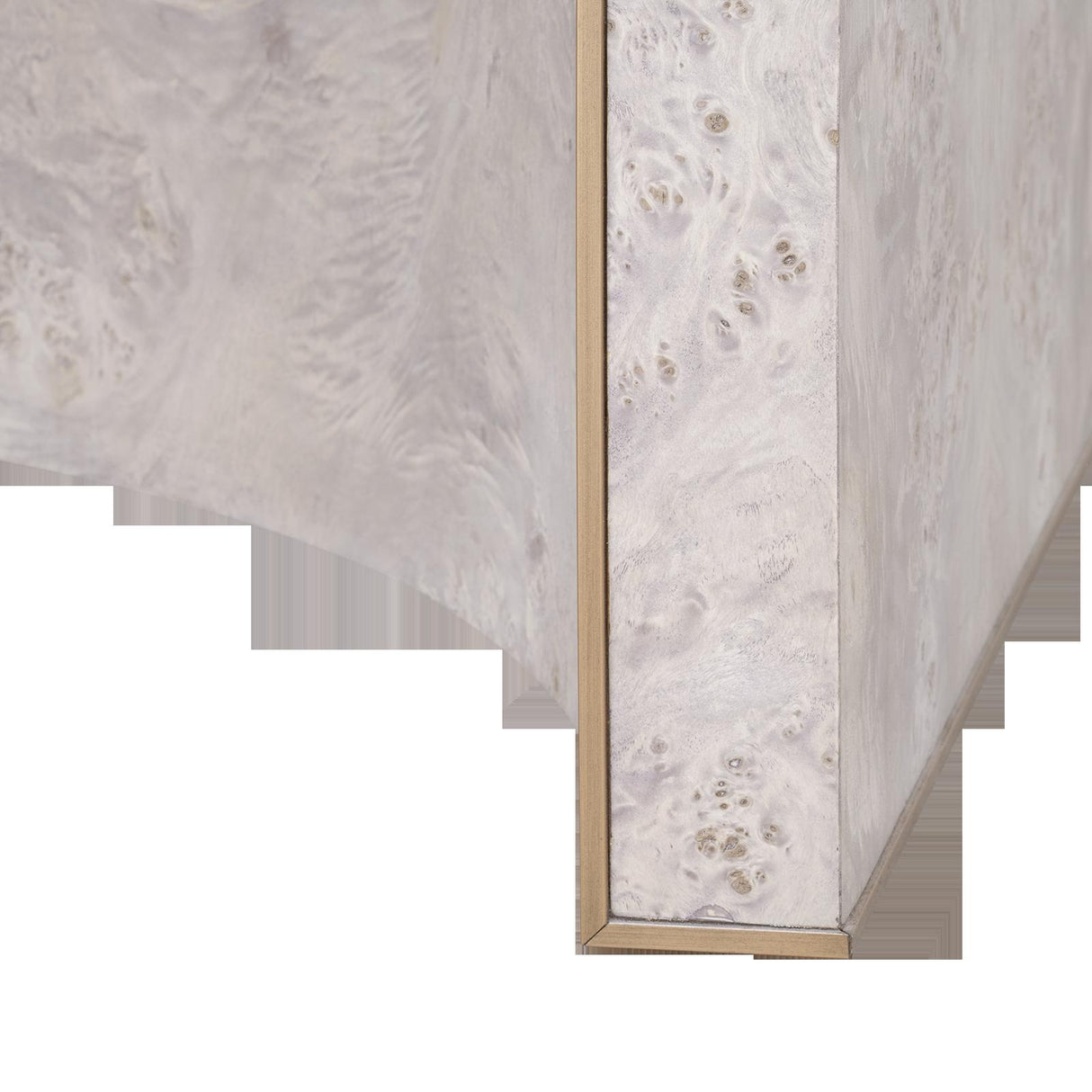 Villa & House Light Gray Burl Sloane 1-Drawer Side Table