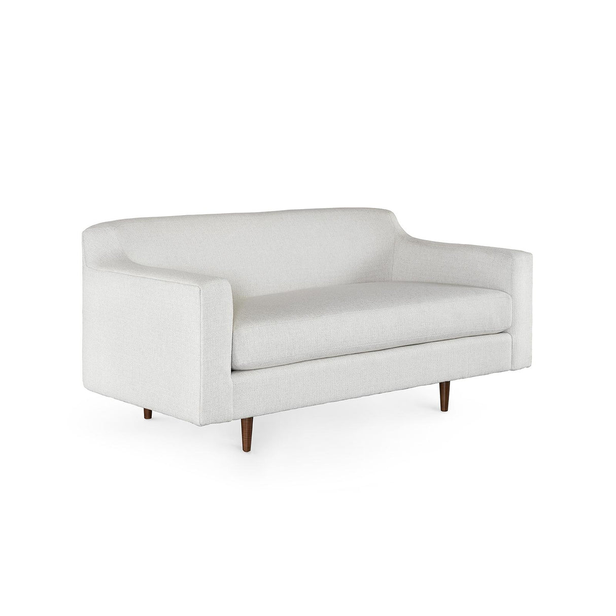 Villa & House Kingston Warm White Sinclair Loveseat,Kingston Warm White,Sable Finish