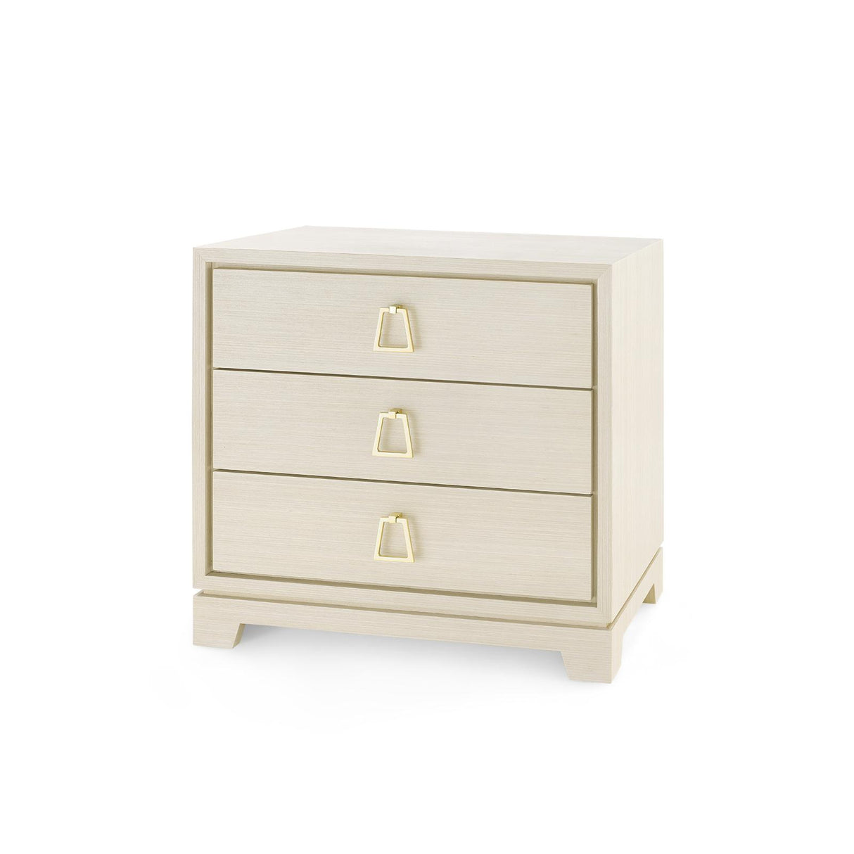 Villa & House Blanched Oak Stanford 3-Drawer Side Table
