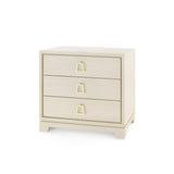 Villa & House Blanched Oak Stanford 3-Drawer Side Table