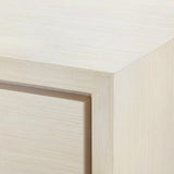 Villa & House Blanched Oak Stanford 3-Drawer Side Table