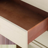 Villa & House Blanched Oak Stanford 3-Drawer Side Table