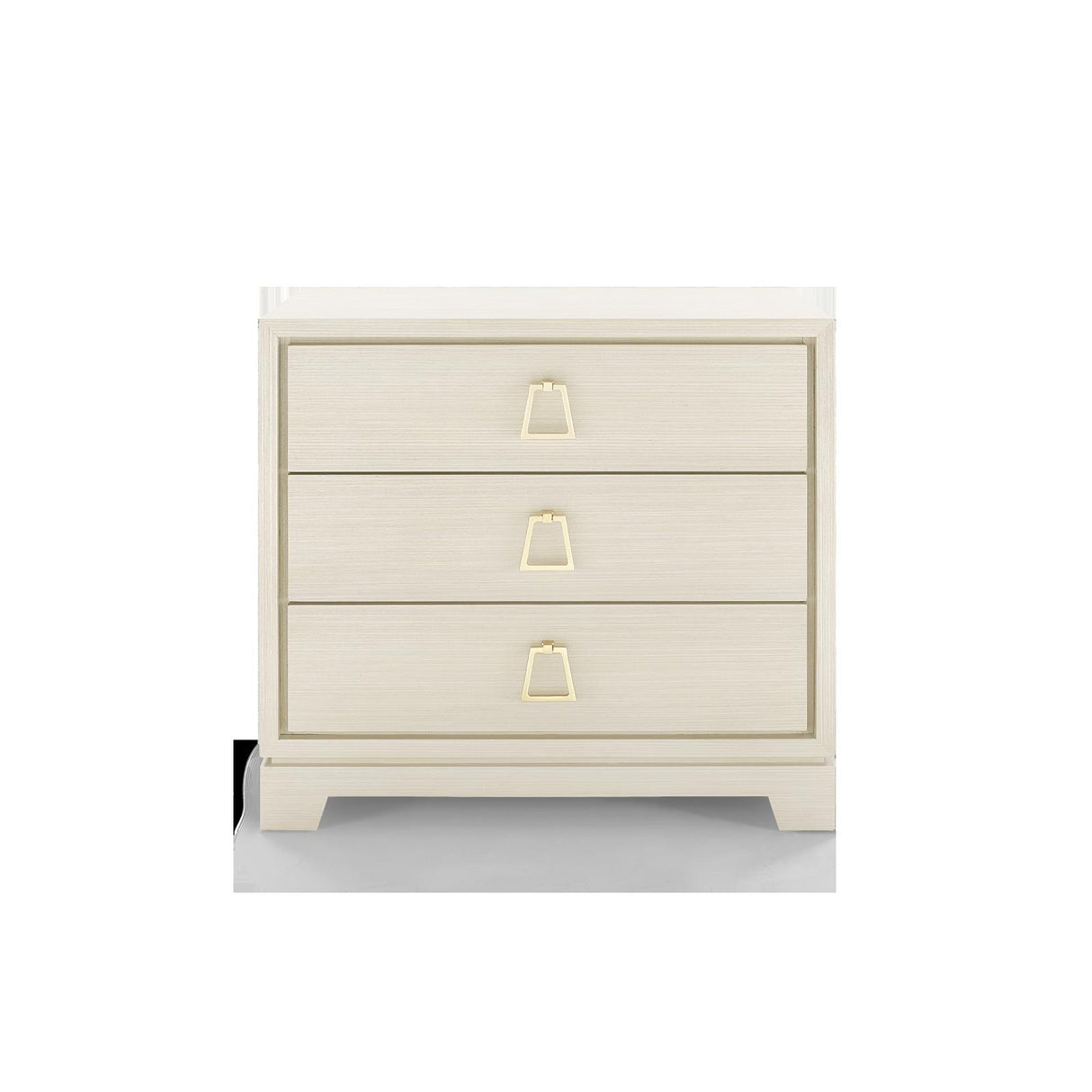 Villa & House Blanched Oak Stanford 3-Drawer Side Table