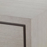 Villa & House Taupe Gray Stanford 3-Drawer Side Table
