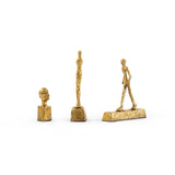 Villa & House Gold Leaf Three Forms Set of 3 Statues