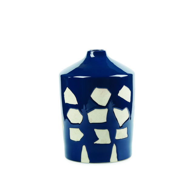 Villa & House Deep Blue and White Taylor Vase