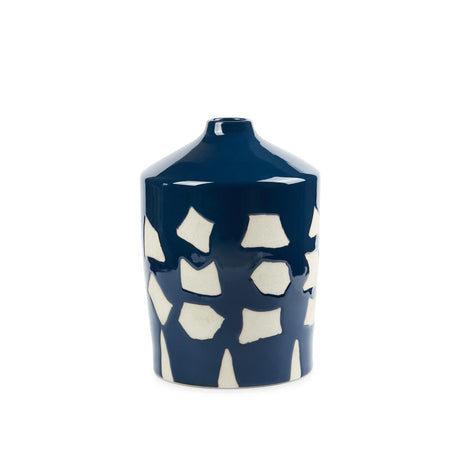 Villa & House Deep Blue and White Taylor Vase