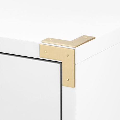 Villa & House Gloss White Tansu 2-Drawer Side Table