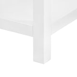 Villa & House Gloss White Tansu 2-Drawer Side Table