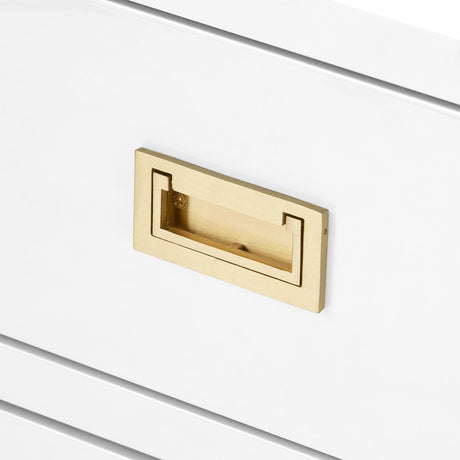 Villa & House Gloss White Tansu 2-Drawer Side Table