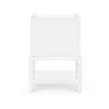 Villa & House Gloss White Tansu 2-Drawer Side Table