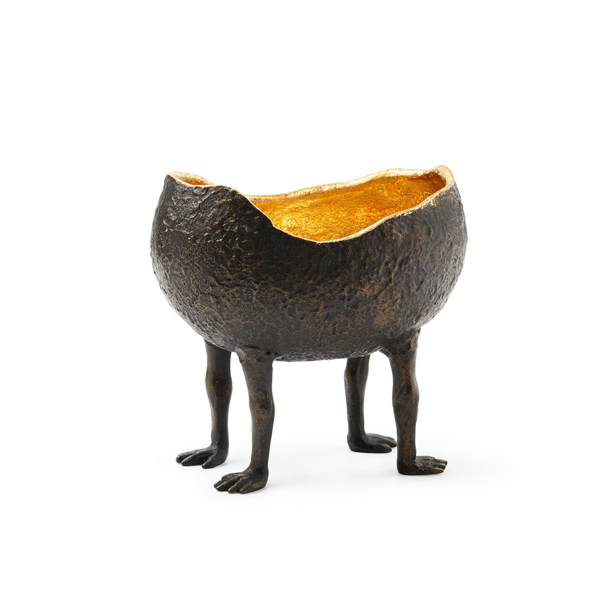 Villa & House Bronze and Gold Leaf Tumbler Bowl