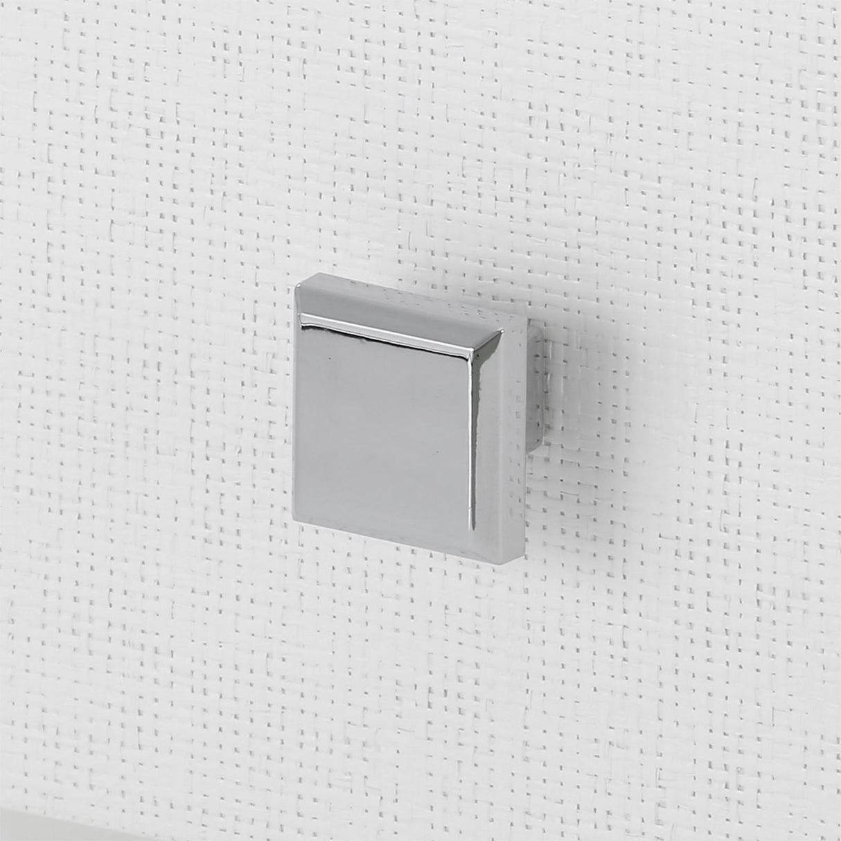 Villa & House Chiffon White Valentina Grasscloth 1-Drawer Side Table