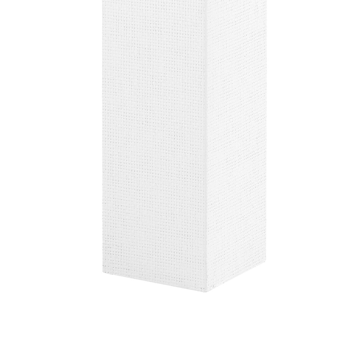 Villa & House Chiffon White Valentina Grasscloth Game Table