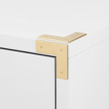 Villa & House Gloss White Victoria 3-Drawer Side Table