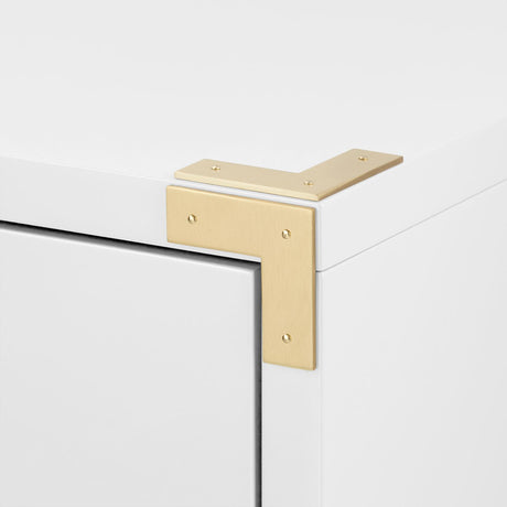 Villa & House Gloss White Victoria 3-Drawer Side Table