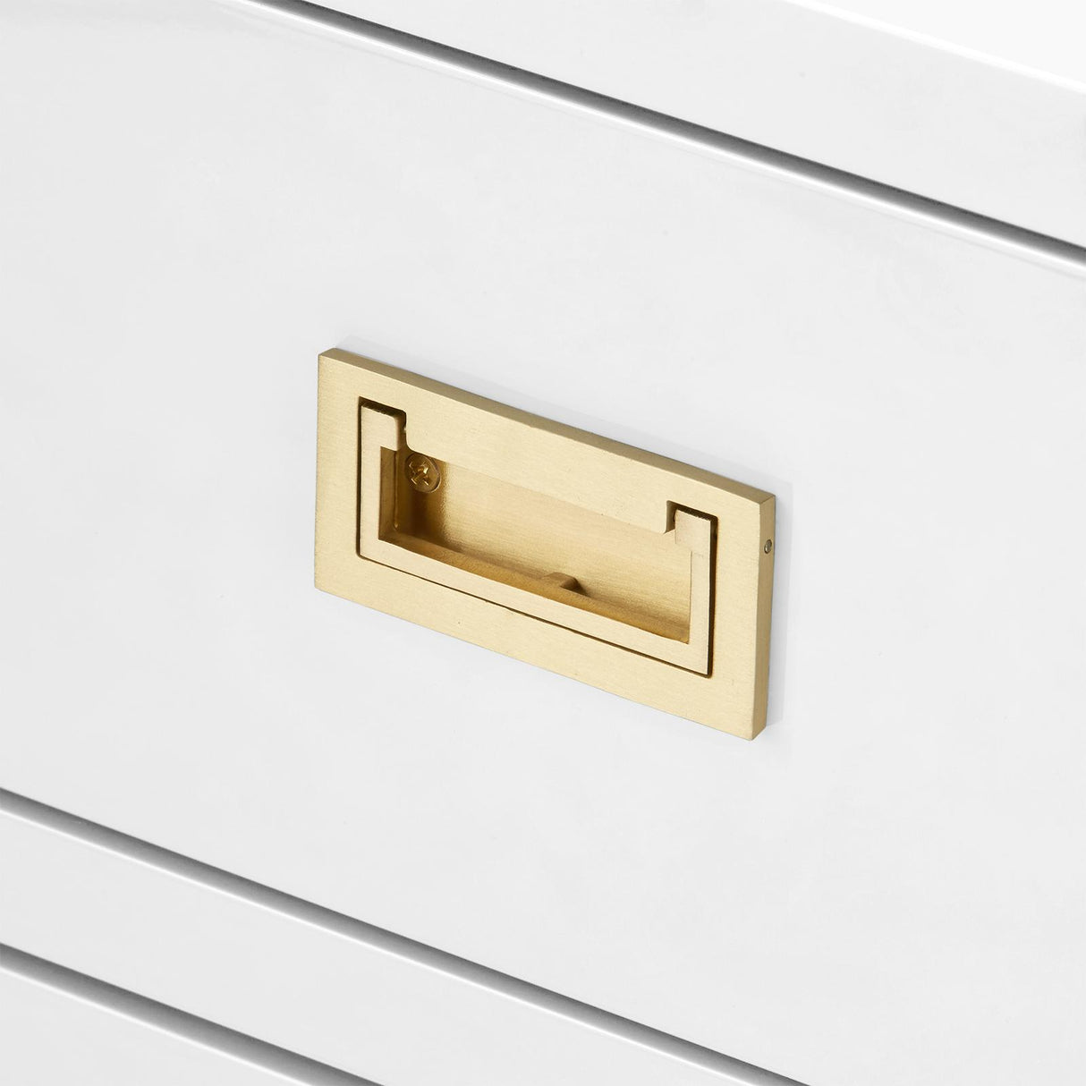 Villa & House Gloss White Victoria 3-Drawer Side Table