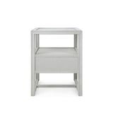 Villa & House Soft Gray Vivian 1-Drawer Side Table