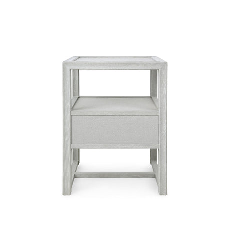 Villa & House Soft Gray Vivian 1-Drawer Side Table