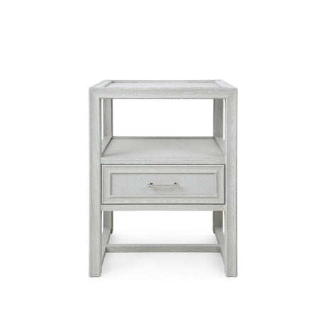 Villa & House Soft Gray Vivian 1-Drawer Side Table